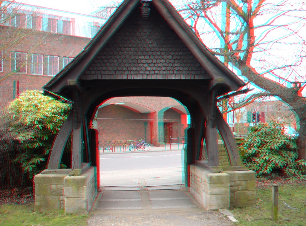 Анаглиф - Арка с треугольной крышей Анаглиф - Арка с треугольной крышей