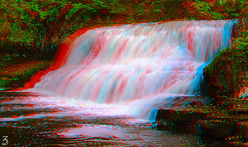 Анаглиф - Водопад Анаглиф - Водопад