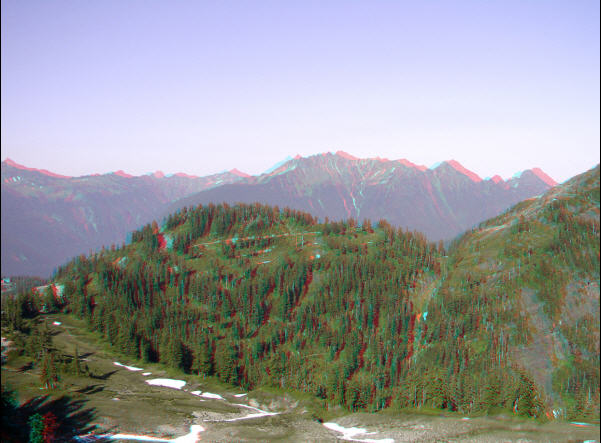 Анаглиф - Лесистые склоны гор Анаглиф - Лесистые склоны гор