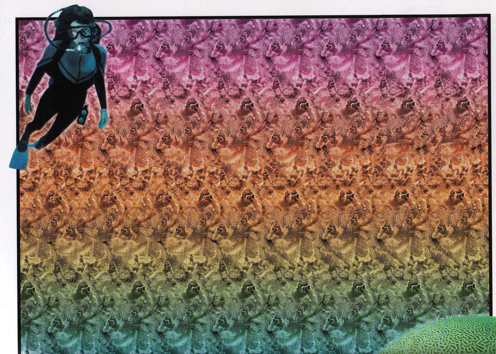 Стереограмма - Аквалангист Стереограмма - Аквалангист