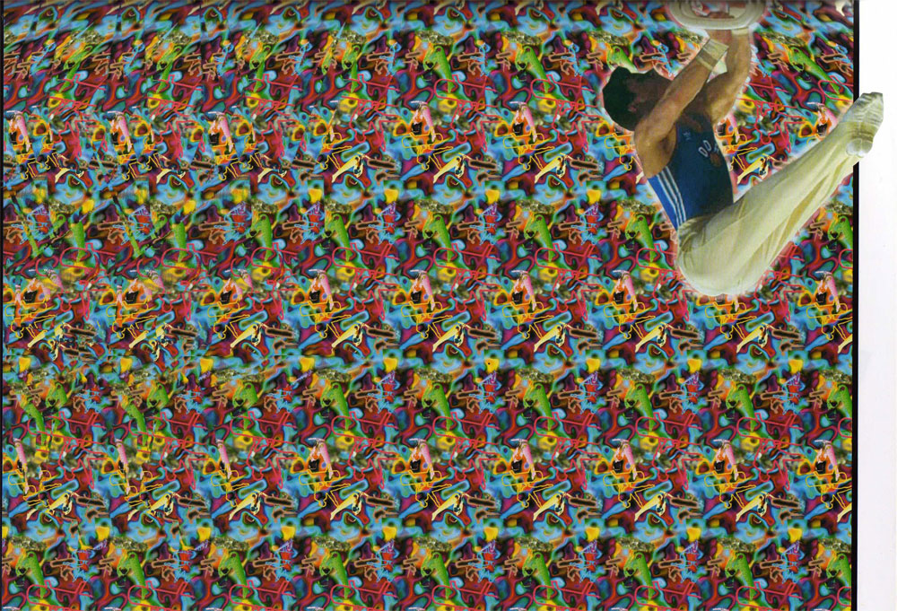 Стереограмма - Гимнаст на коне Стереограмма - Гимнаст на коне