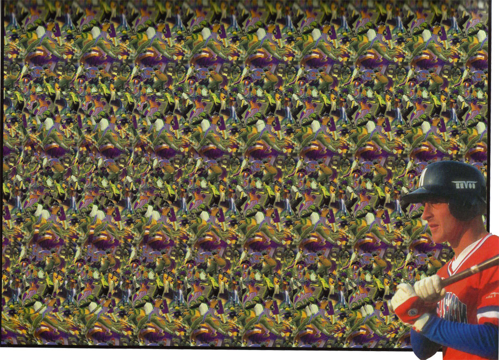 Стереограмма - Бейсболист Стереограмма - Бейсболист