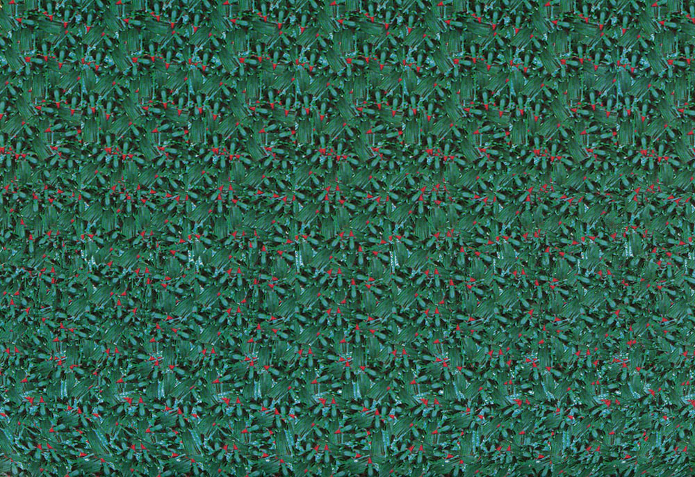 Стереограмма - Человек за столом с подсвечником и бумагами Стереограмма - Человек за столом с подсвечником и бумагами