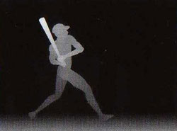 Подсказка к стереограмме - Бейсболист Подсказка к стереограмме - Бейсболист