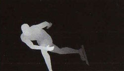 Подсказка к стереограмме - Конькобежец Подсказка к стереограмме - Конькобежец