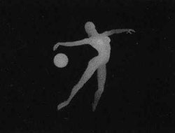 Подсказка к стереограмме - Гимнастка с мячом Подсказка к стереограмме - Гимнастка с мячом