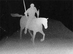 Подсказка к стереограмме - Рыцарь на коне Подсказка к стереограмме - Рыцарь на коне