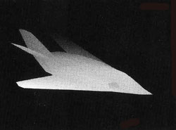 Подсказка к стереограмме - Сверхзвуковой самолёт Подсказка к стереограмме - Сверхзвуковой самолёт